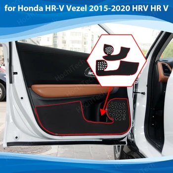 Pusė krašto padengti Durų Viduje Guard Apsaugos Kilimas Automobilio Duris Anti Kick Trinkelėmis Lipdukas Honda HR-V 2015-2020 M. HRV HR-V Priedai