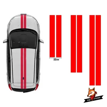 Variklio dangčio & Galiniai Racing Stripes Grafika Lipdukai Lipdukai Automobilio Optikos Reikmenys Stogo Lipdukai Citroen C2 OTT004 Stogo 0